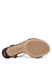 Lauren Ralph Lauren - LAUREN RALPH LAUREN Sandały 802940727011 Brązowy. Kolor: brązowy. Materiał: skóra #4