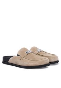 Tory Burch Klapki Lee Lee Mule 177967 Beżowy. Kolor: beżowy. Materiał: zamsz, skóra #6