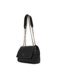 Guess Torebka Everlee HWQG86 79210 Czarny. Kolor: czarny. Materiał: skórzane