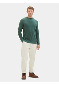 Tom Tailor Sweter 1038612 Zielony Regular Fit. Kolor: zielony. Materiał: bawełna #5
