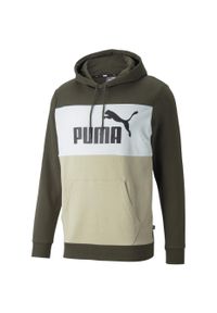 Bluza treningowa męska Puma Colorblock Hoodie TR. Kolor: beżowy, wielokolorowy, szary