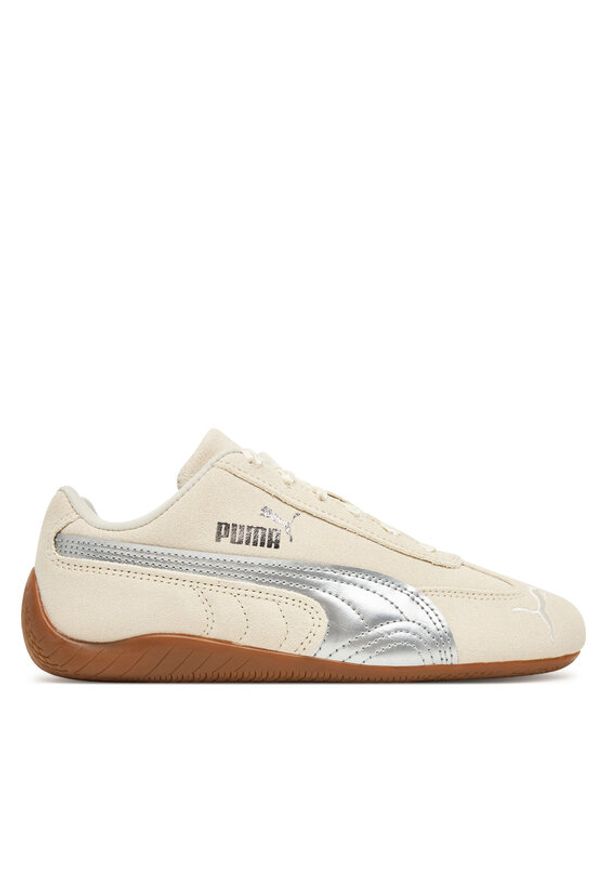 Puma Sneakersy Speedcat Metallic Jr 404113 01 Beżowy. Kolor: beżowy. Materiał: skóra, zamsz