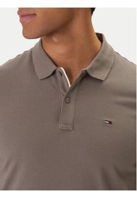 Tommy Jeans Polo DM0DM20676 Beżowy Slim Fit. Typ kołnierza: polo. Kolor: beżowy. Materiał: bawełna #5