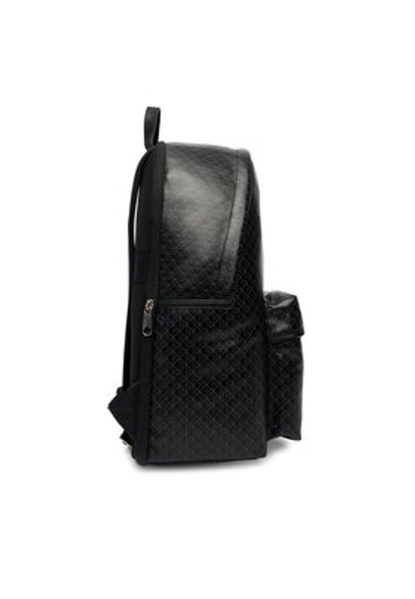 Calvin Klein Plecak Emblem Aop Coated Backpack LV04D3313G Czarny. Kolor: czarny. Materiał: materiał