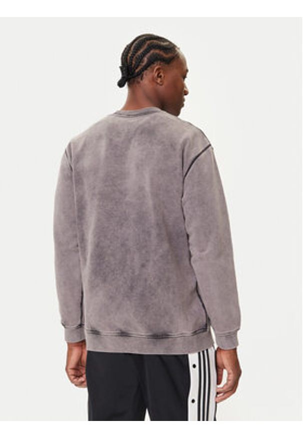 Adidas - adidas Bluza Premium Essentials Retro JD0246 Szary Loose Fit. Kolor: szary. Materiał: bawełna. Styl: retro