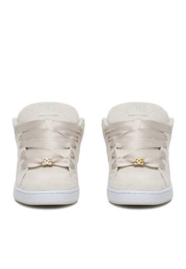 DC Shoes Sneakersy EO-COURT GRAFFIK SE DC01666102 Écru. Kolor: kremowy. Materiał: skóra, zamsz