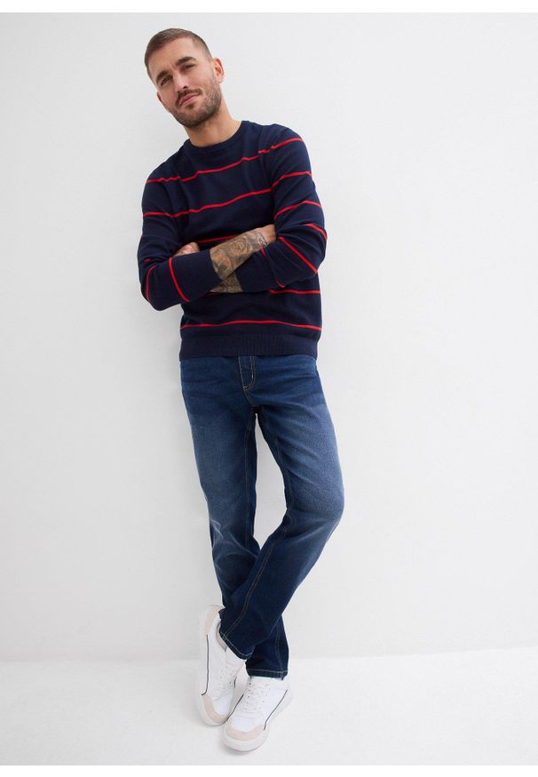 bonprix - Jeansy regular fit, straight. Kolor: niebieski
