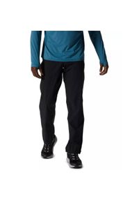 MOUNTAIN HARDWEAR - Spodnie przeciwdeszczowe Stretch Ozonic Pant - czarne. Kolor: czarny