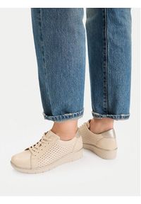 Go Soft Półbuty CEO-WI23-REBECA-11 Beżowy. Kolor: beżowy. Materiał: skóra #4