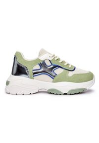 Seastar Sneakersy damskie zielone. Kolor: zielony