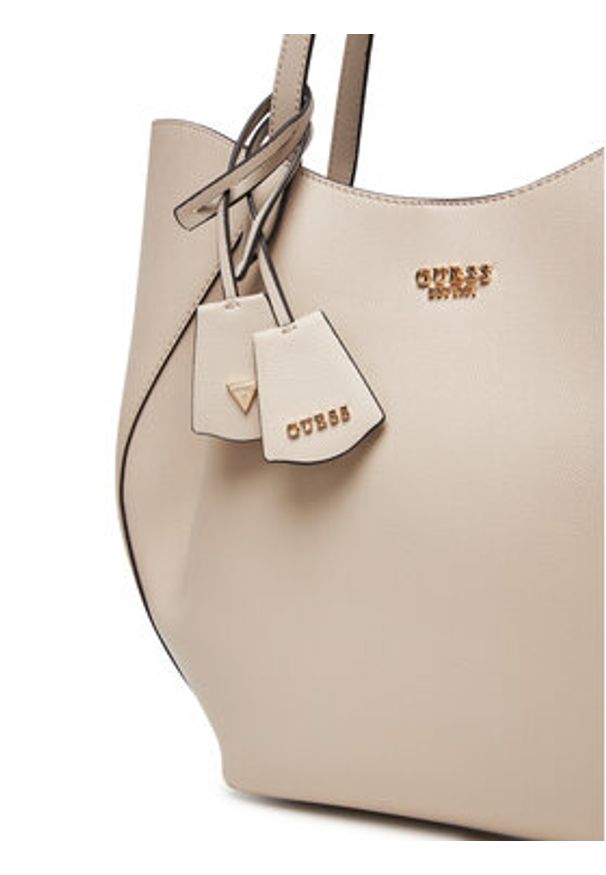 Guess Torebka Amorette HWBG78 98240 Beżowy. Kolor: beżowy. Materiał: skórzane