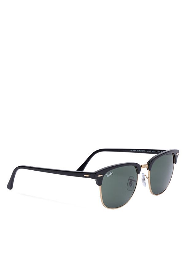 Ray-Ban Okulary przeciwsłoneczne Clubmaster 0RB3016 W0365 Czarny. Kolor: czarny. Materiał: syntetyk