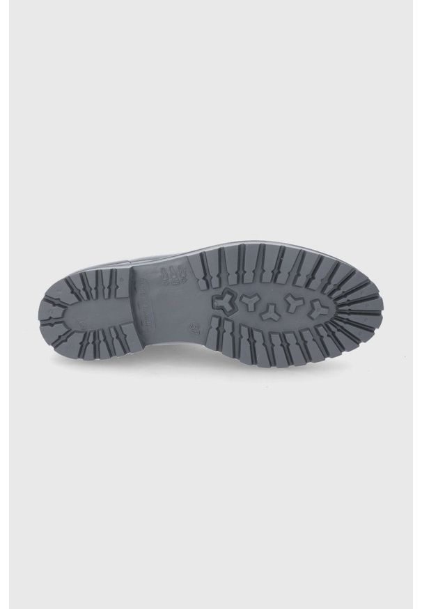 Hugo Kalosze Tabita Rain Bootie damskie kolor szary. Kolor: szary. Materiał: guma, materiał. Wzór: gładki