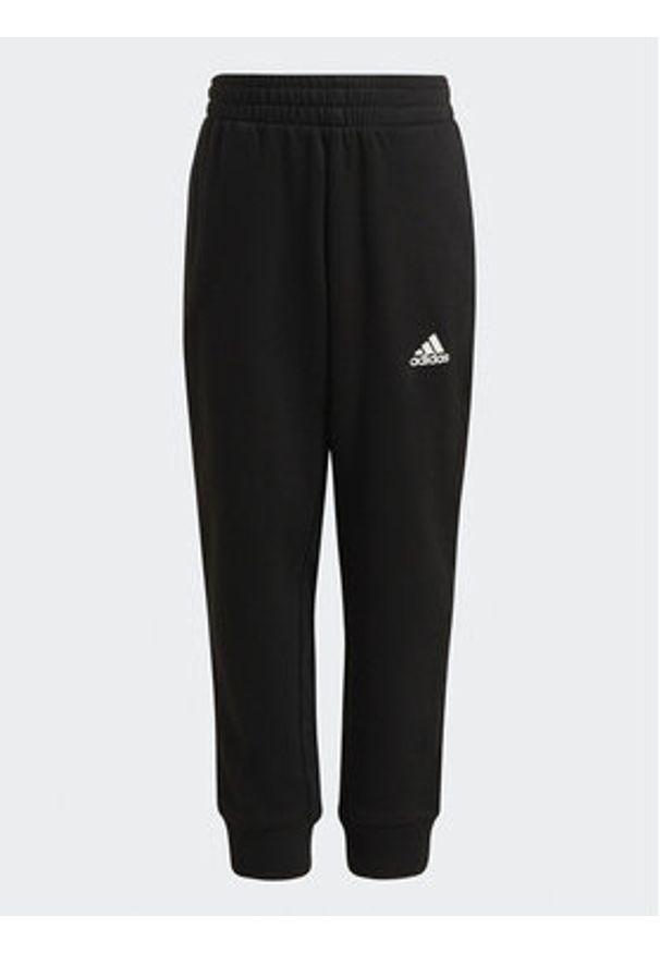 Adidas - adidas Komplet dresowy Essentials Logo French Terry Jogger Set HG4464 Czarny Regular Fit. Kolor: czarny. Materiał: bawełna