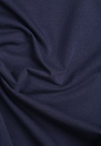 Renee - Granatowy Bawełniany T-shirt Ozdobiony po Bokach Rozcięciami Brinelle. Kolor: niebieski. Materiał: bawełna. Wzór: aplikacja. Sezon: lato. Styl: elegancki, sportowy #2