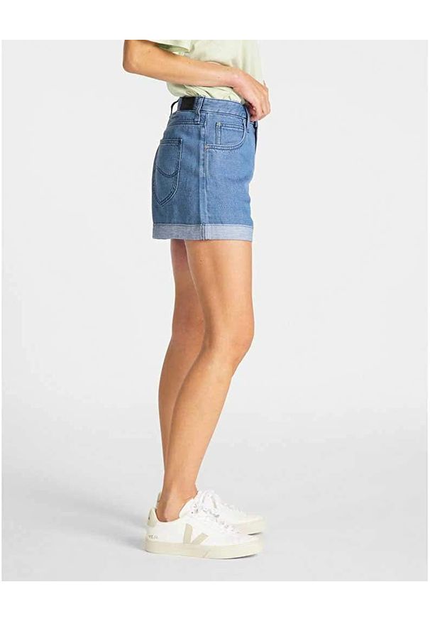 Lee - LEE RELAXED SHORT DAMSKIE SHORTY JEANSOWE L31KLRLK 112107174. Materiał: jeans