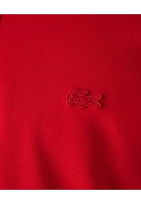 Lacoste - LACOSTE - Czerwony t-shirt polo z bawełnianej piki Regular Fit. Typ kołnierza: polo. Kolor: czerwony. Materiał: bawełna #4