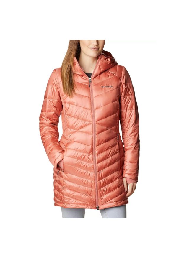 columbia - Kurtka zimowa damska Columbia Joy Peak Mid. Kolor: czerwony. Sezon: zima. Sport: turystyka piesza