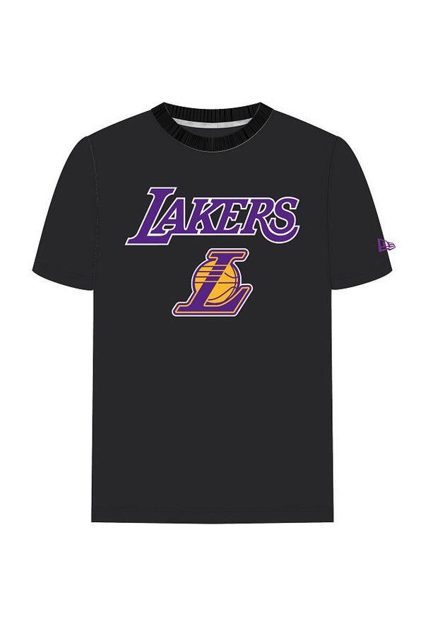 New Era - Koszulka Los Angeles Lakers. Kolor: czarny, fioletowy, wielokolorowy