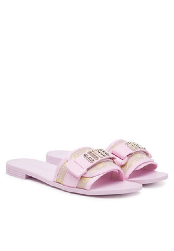 Guess Klapki FLJELY FAL19 Różowy. Kolor: różowy. Materiał: materiał
