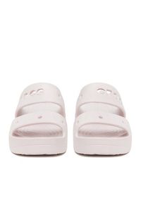 Crocs Klapki BAYA PLATFORM SANDAL 208188-6PI Różowy. Kolor: różowy. Obcas: na platformie #4