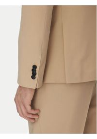 Hugo - HUGO Garnitur Henry/Getlin232X 50530116 Beżowy Slim Fit. Kolor: beżowy. Materiał: syntetyk