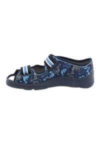 Befado obuwie dziecięce 969X159 niebieskie. Kolor: niebieski. Materiał: tkanina, bawełna #2