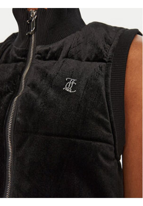 Juicy Couture Bezrękawnik Thunder JCOGL224555 Czarny Slim Fit. Kolor: czarny. Materiał: syntetyk. Długość rękawa: bez rękawów