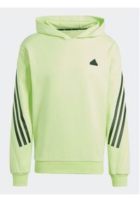 Adidas - adidas Bluza Future Icons 3-Stripes Hoodie IJ8866 Zielony Regular Fit. Kolor: zielony. Materiał: bawełna #11