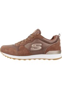 skechers - Buty SKECHERS 85GOLDN GURL Brązowy. Zapięcie: sznurówki. Kolor: brązowy. Materiał: tkanina, materiał. Szerokość cholewki: normalna. Model: Skechers Sport. Sport: turystyka piesza #2