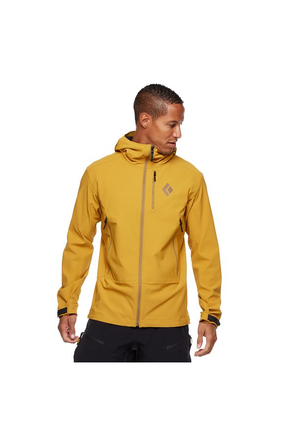 Kurtka softshell męska Black Diamond Dawn Patrol. Kolor: żółty. Materiał: softshell