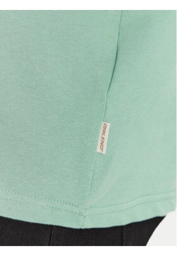Blend Polo 20717858 Zielony Regular Fit. Typ kołnierza: polo. Kolor: zielony. Materiał: bawełna