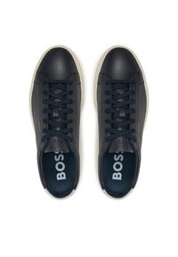 BOSS Sneakersy Kieran 50536480 Granatowy. Kolor: niebieski. Materiał: skóra