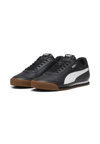 Puma - Sneakersy unisex PUMA Turino II PUMA Black White Silver Metallic. Kolor: biały, wielokolorowy, czarny, szary. Materiał: guma, syntetyk, tkanina, materiał #1