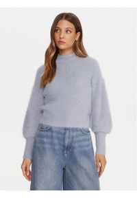 Guess Sweter W4BR25 Z3BH0 Niebieski Regular Fit. Kolor: niebieski. Materiał: syntetyk
