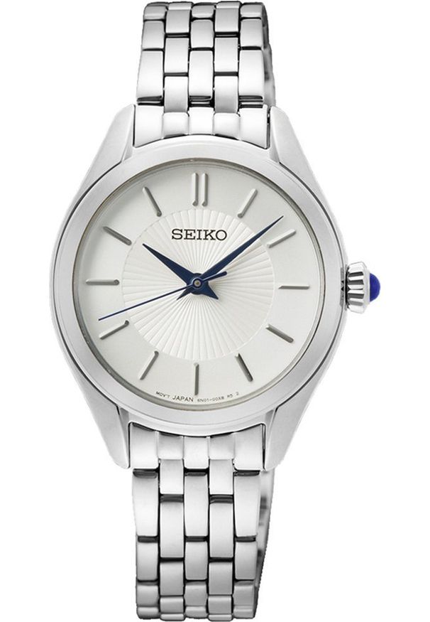 Zegarek Seiko Zegarek damski Seiko SUR537P1 srebrny. Kolor: srebrny