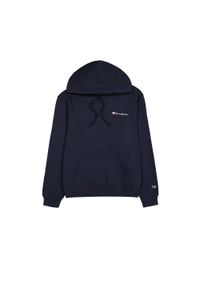 Bluza męska z kapturem do treningu Champion Hooded Sweatshirt granatowa. Typ kołnierza: kaptur. Kolor: niebieski. Sport: fitness #1