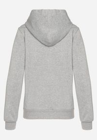 Born2be - Szara Rozpinana Bluza z Kapturem Bawełną i Sznurkami Viltara. Okazja: na co dzień. Typ kołnierza: kaptur. Kolor: szary. Materiał: bawełna. Styl: casual #4