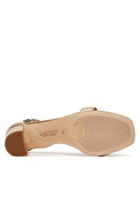 Lauren Ralph Lauren - LAUREN RALPH LAUREN Sandały Logan 802935562004 Złoty. Kolor: złoty. Materiał: skóra #3
