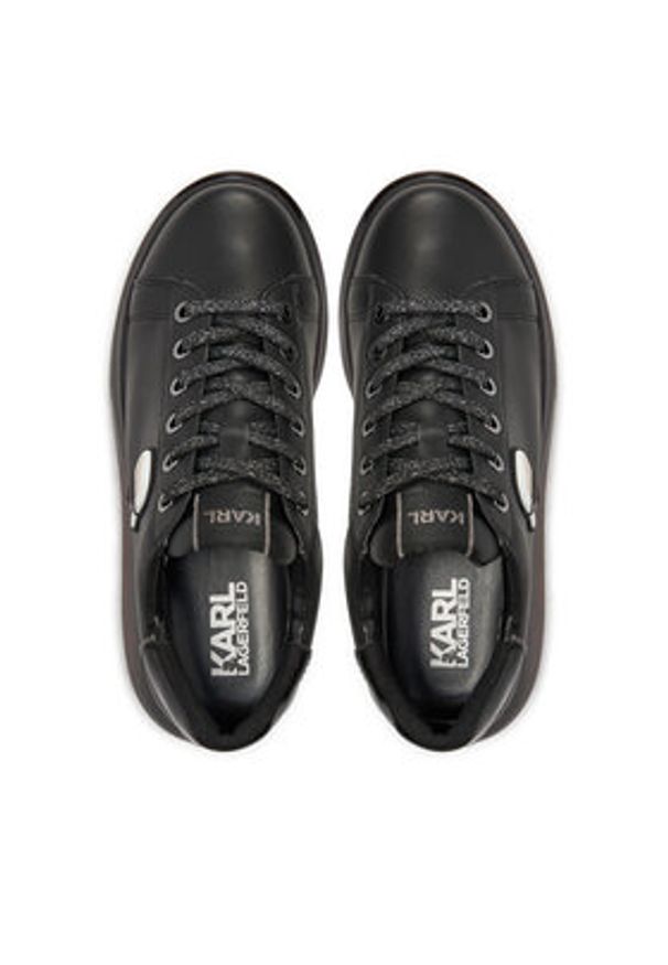Karl Lagerfeld - KARL LAGERFELD Sneakersy KL62630N Czarny. Kolor: czarny. Materiał: skóra