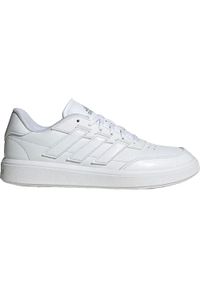 Adidas - Buty sportowe adidas Courtblock Białe. Okazja: na co dzień. Kolor: biały. Materiał: skóra, syntetyk, guma #1