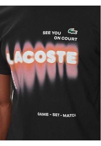 Lacoste T-Shirt TH2617 Czarny Regular Fit. Kolor: czarny. Materiał: bawełna, syntetyk #3