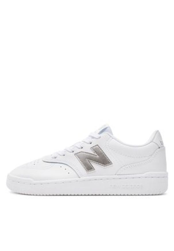 New Balance Sneakersy BBW80WMS Biały. Kolor: biały. Materiał: skóra
