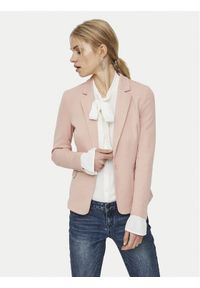 Vero Moda Marynarka Julia 10154123 Różowy Regular Fit. Kolor: różowy. Materiał: bawełna #1