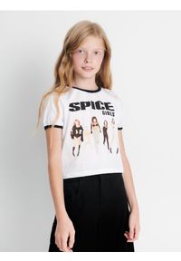 Sinsay - Koszulka Spice Girls - biały. Kolor: biały. Wzór: nadruk #1