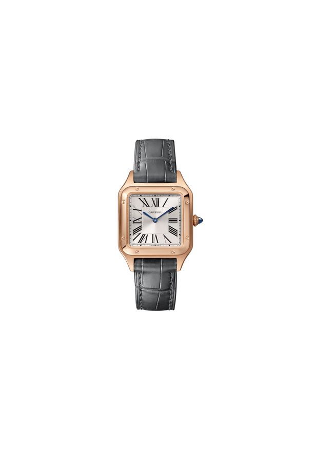 Cartier - CARTIER ZEGAREK Santos-Dumont WGSA0022. Materiał: koronka, skóra, syntetyk. Styl: klasyczny, casual