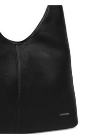 Calvin Klein Torebka Slouchy Leather Md Shoulder Bag LV04F3543G Czarny. Kolor: czarny. Materiał: skórzane #5
