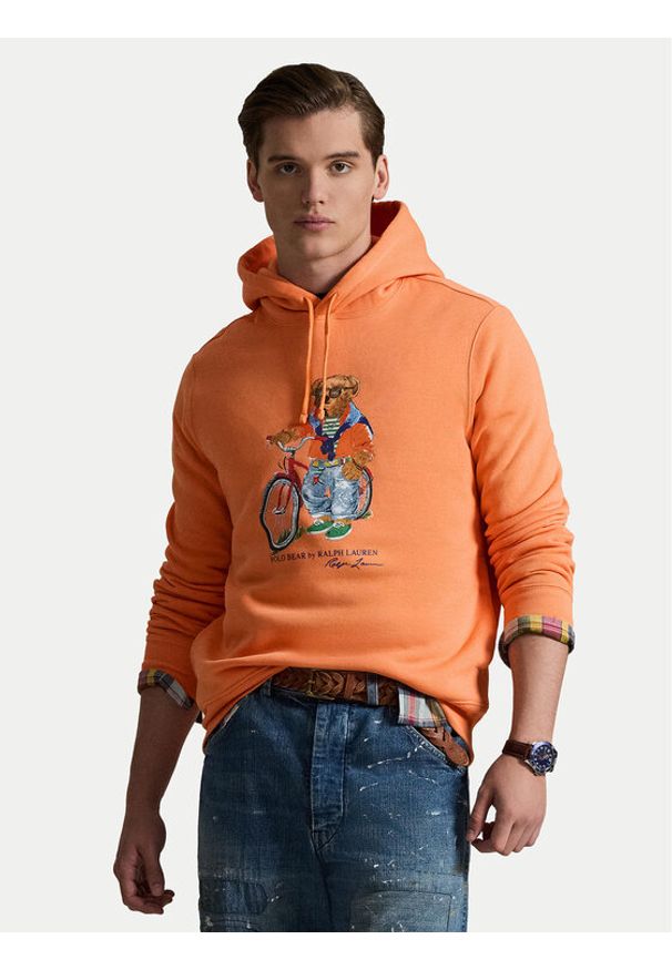 Polo Ralph Lauren Bluza 710B14614002 Pomarańczowy Regular Fit. Typ kołnierza: polo. Kolor: pomarańczowy. Materiał: bawełna