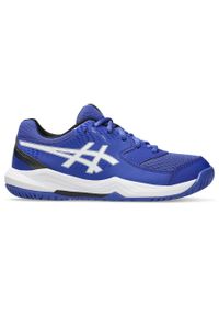 Buty tenisowe dla dzieci Asics Gel-dedicate 8 Gs. Kolor: niebieski, biały, wielokolorowy. Sport: tenis #1