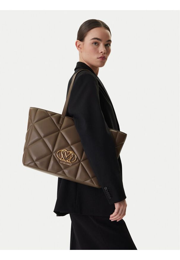 Love Moschino - LOVE MOSCHINO Torebka JC4120PP1OLC0203 Brązowy. Kolor: brązowy. Materiał: skórzane